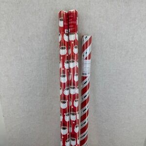 Wonder Shop Target Gift Wrap 2 Rolls Santa 1 Festive Christmas Holiday